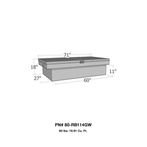 Truck Box - Truck Bed Rail-To-Rail Tool Box