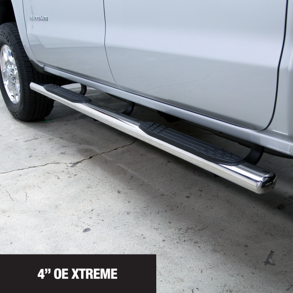 Go Rhino - Go Rhino 4" OE Xtreme SideSteps - 87" Long - Polished Stainless Steel - Bars Only 640087PS