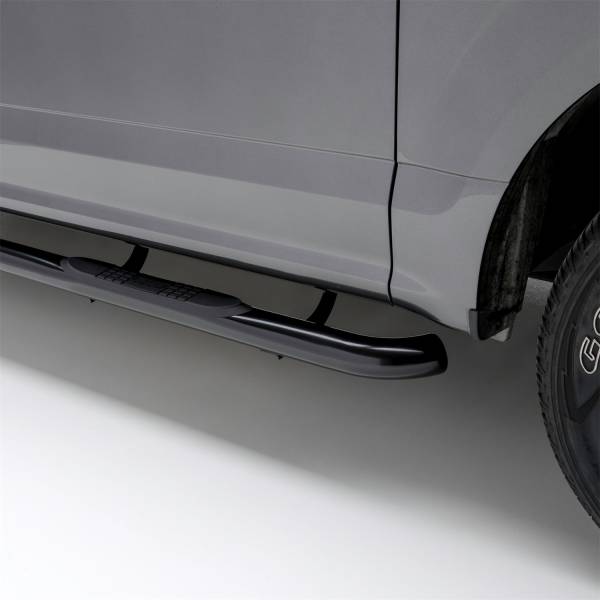ARIES - ARIES 3" Round Black Steel Side Bars, Select Toyota RAV4 202018
