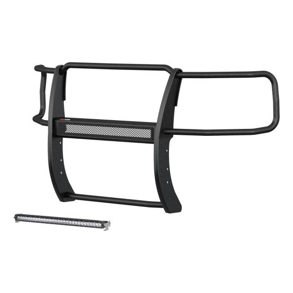 ARIES - ARIES Pro Series Black Steel Grille Guard with Light Bar, Select Chevy Silverado 1500 2170024