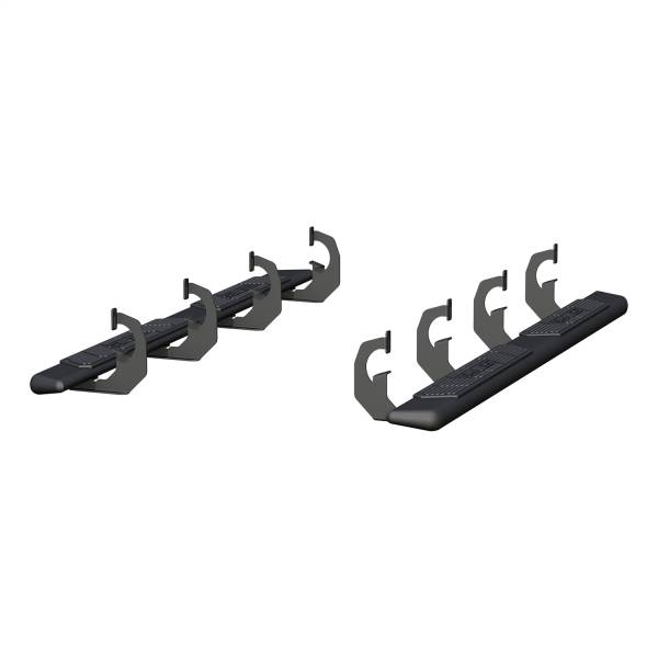 ARIES - ARIES AscentStep 5-1/2" x 75" Black Steel Running Boards, Select Chevrolet, GMC 2558002