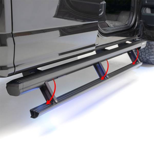 ARIES - ARIES ActionTrac 83.6" Powered Running Boards, Select Ram 2500, 3500 Extended Crew Cab 3047913