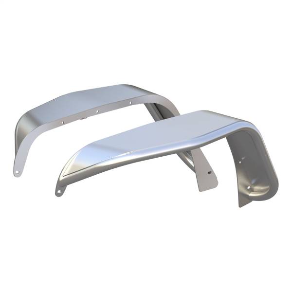 ARIES - ARIES Jeep Wrangler JK Raw Aluminum Front Fender Flares 1500202