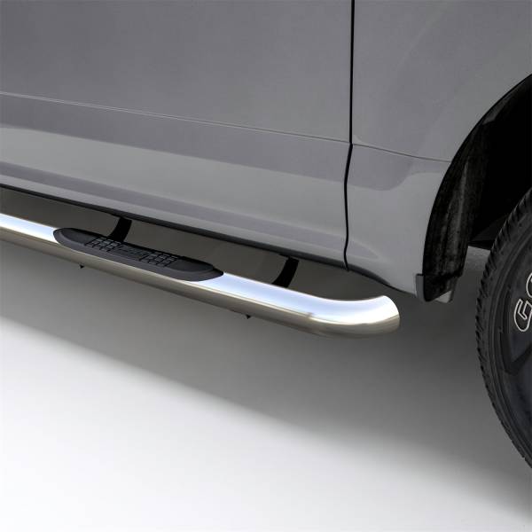 ARIES - ARIES 3" Round Polished Stainless Side Bars, Select Ford F-150 203007-2