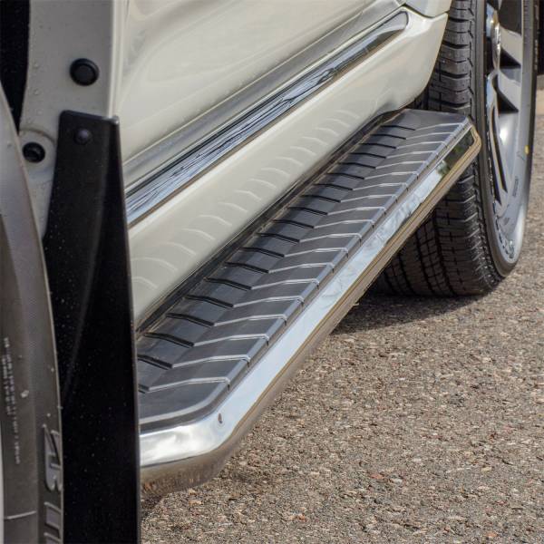 ARIES - ARIES AeroTread 5" x 70" Polished Stainless Running Boards, Select Hyundai Tucson 2051019