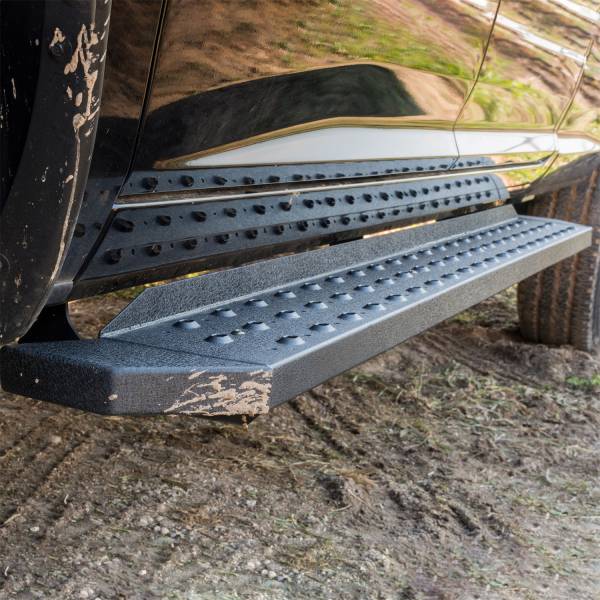 ARIES - ARIES RidgeStep 6-1/2" x 75" Black Steel Running Boards, Select Ford F-250, F-350 2055523