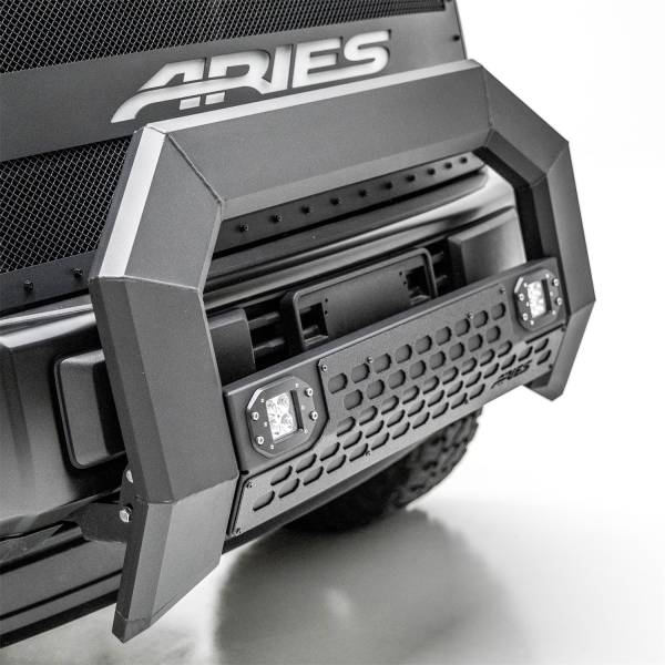 ARIES - ARIES AdvantEDGE 5-1/2" Black Aluminum Bull Bar with Lights, Select Ram 2500, 3500 2165101