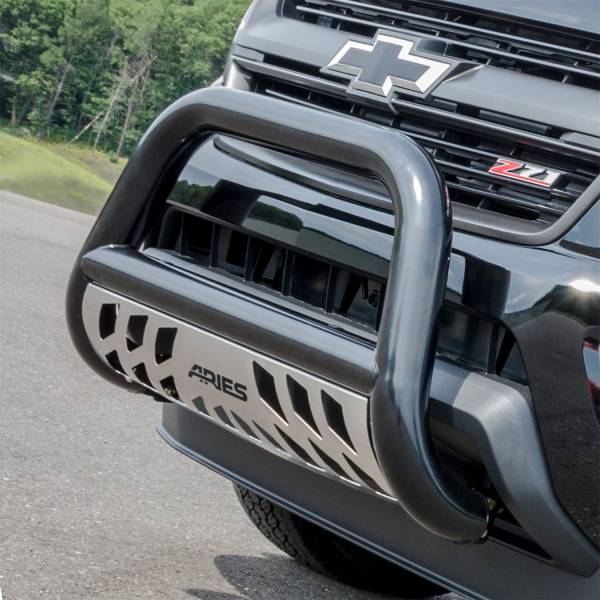 ARIES - ARIES 3" Black Steel Bull Bar, Select Ram 1500 B35-5008