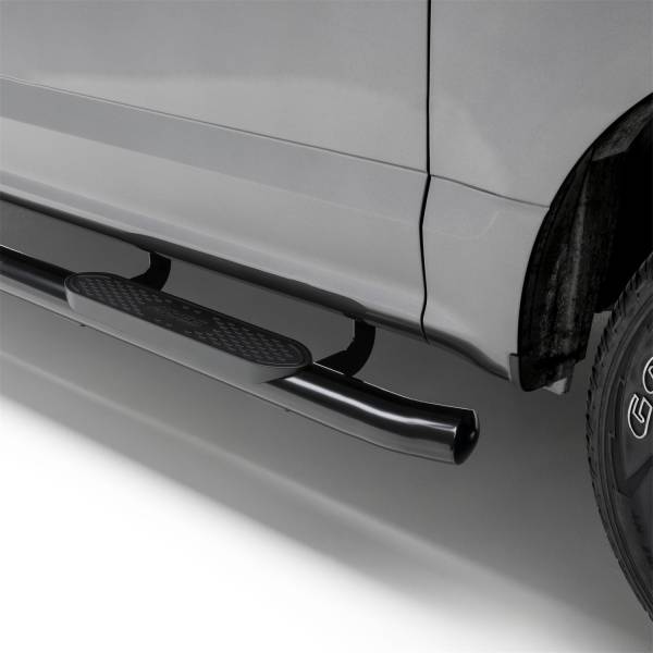 ARIES - ARIES 4" Black Steel Oval Side Bars, Select Dodge, Ram 1500, 2500, 3500 S225039
