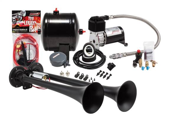 Kleinn Automotive Air Horns - Kleinn Automotive Air Horns Pro Blaster™ Dual Air Horn Kit HK2-1