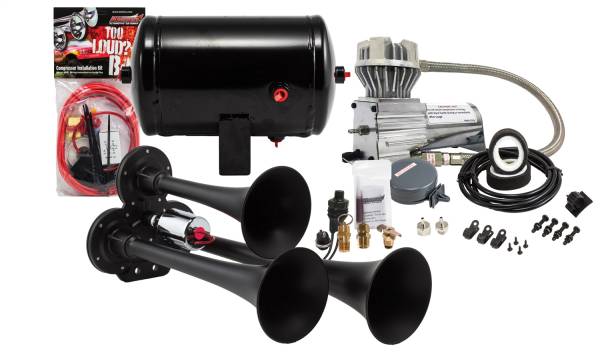 Kleinn Automotive Air Horns - Kleinn Automotive Air Horns Pro Blaster™ Triple Air Horn Kit HK3-1