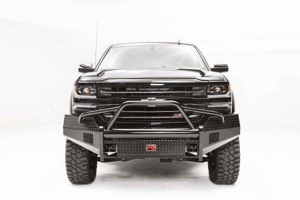 Fab Fours - Fab Fours Black Steel Front Bumper CS16-K3862-1
