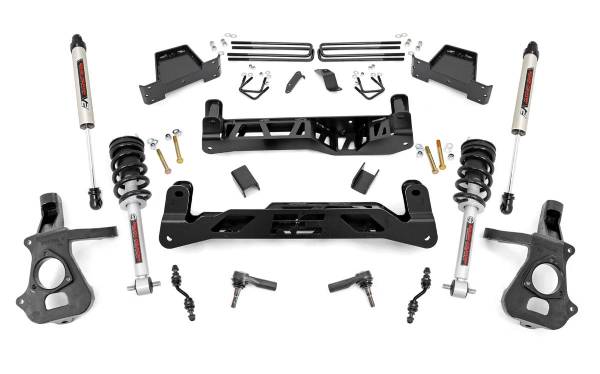 Rough Country - Rough Country 7in GM Susp Lift Kit, Lifted Struts & V2 (14-18 1500 PU 2WD, Alum/Stamped Steel) 18771