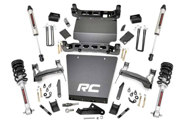 Rough Country - Rough Country 7in GM Suspension Lift, Bracket Kit w/Struts & V2 Shocks (14-18 1500 PU 4WD) 29871