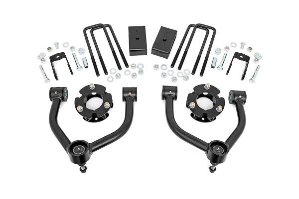 Rough Country - Rough Country 3-inch Bolt-On Suspension Lift Kit w/ Upper Control Arms 83600