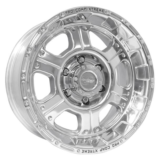 Pro Comp Wheels - Pro Comp Wheels Kore Polished 17x8 8x6.5 4.5BS Offset 0mm Cap P/N 7515041 1089-7882