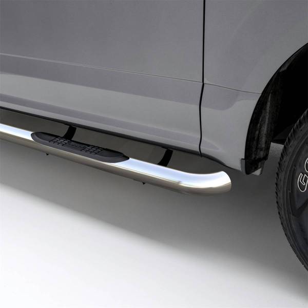ARIES - ARIES 3" Round Polished Stainless Side Bars, Select Jeep Wrangler YJ, TJ 35600-2