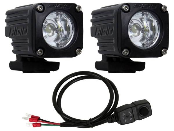 RIGID Industries - RIGID Industries Flood Motorcycle Kit High/Low Ignite 20741