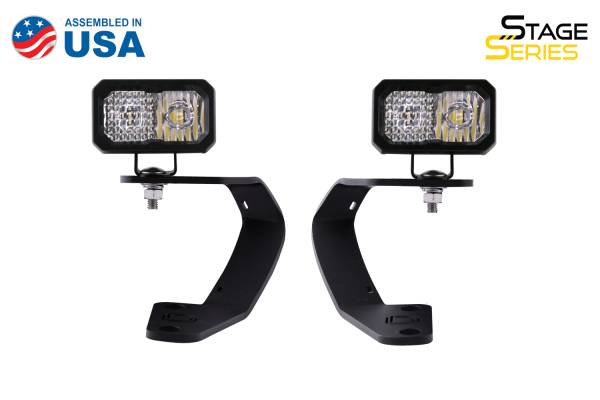 Diode Dynamics - Diode Dynamics Allows you to mount two Stage Series 2in LED Pods above the hood. DD6750