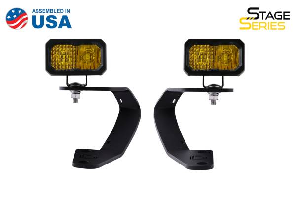 Diode Dynamics - Diode Dynamics Allows you to mount two Stage Series 2in LED Pods above the hood. DD6751