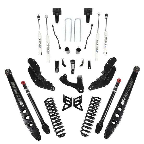 Pro Comp Suspension - Pro Comp Suspension PRO COMP STAGE III 4-LINK 6 INCH SUSPENSION SYSTEM WITH TWIN TUBE SHOCKS K4213B