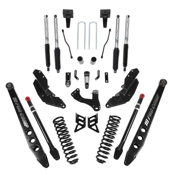 Pro Comp Suspension - Pro Comp Suspension Kit 8" 17-18 Ford Super Duty 4Link Radius Arm/ Block/ Zx K4214BP
