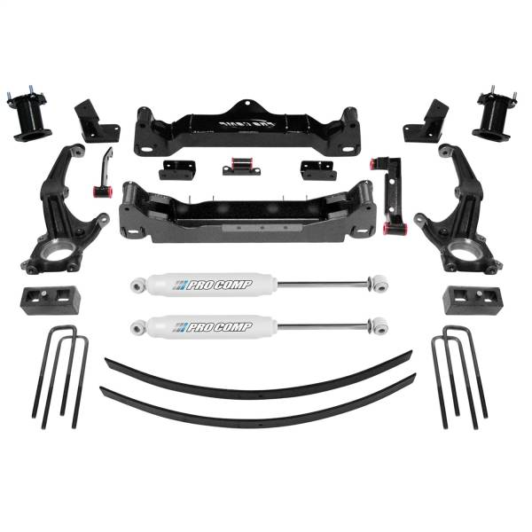 Pro Comp Suspension - Pro Comp Suspension Kit 6In 11-13 F350 STG 1 Gas Coil/Block/Es9 K5080B