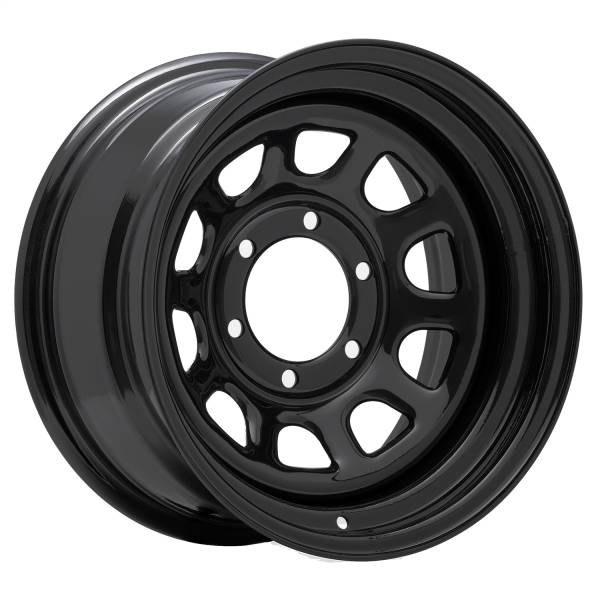 Pro Comp Steel Wheels - Pro Comp Steel Wheels Series 51 Flat Black 15x10 6x5.5 3.75BS Offset -44mm Cap P/N 1425017 51-5183F