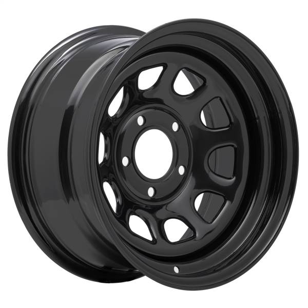 Pro Comp Steel Wheels - Pro Comp Steel Wheels Series 51 Flat Black 15x8 5x5.5 3.75BS Offset -19mm Cap P/N 1425017 51-5885F