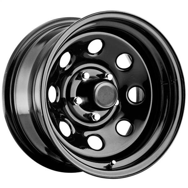 Pro Comp Steel Wheels - Pro Comp Steel Wheels Series 97 Gloss Black 15x8 5x4.5 3.75BS Offset -19mm Cap P/N 1330018 97-5865