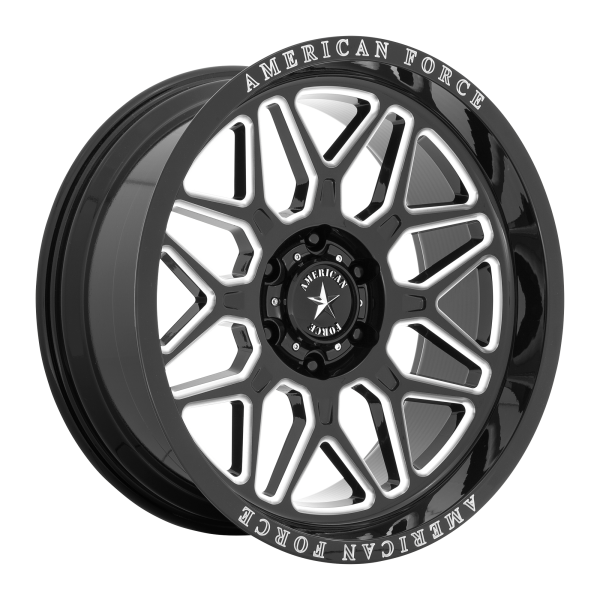 American Force Cast - American Force Cast AC001 RUSH 20X10 6X5.5 Gloss Black Milled|AC001BB20106118N