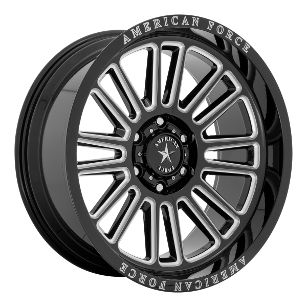 American Force Cast - American Force Cast AC003 WEAPON 20X10 6X5.5 Gloss Black Milled|AC003BB20106818N