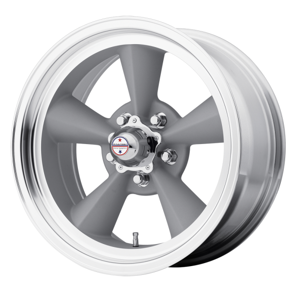 American Racing Vintage - American Racing Vintage VN309 TT O 17X8 5X5.5 Vintage Silver Machined Lip|VN3097876