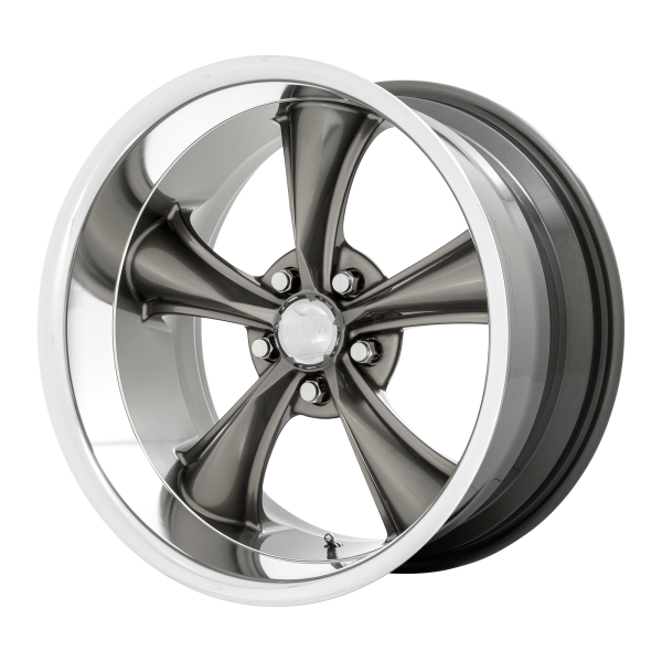 American Racing Vintage - American Racing Vintage VN338 BOSS TT 18X9.5 5X4.5 Graphite With Diamond Cut Lip|VN338189512904NUS