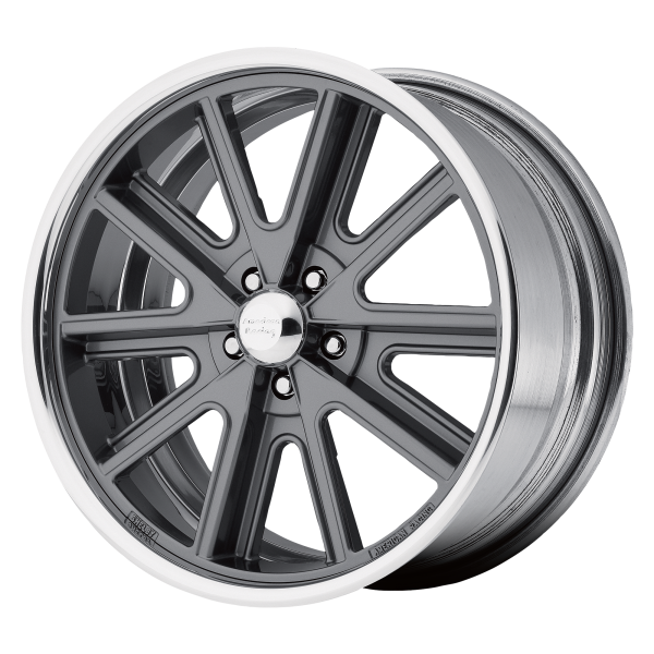 American Racing Vintage - American Racing Vintage VN407 17X9 BLANK Two-Piece Mag Gray Center Polished Barrel|VN407790XX