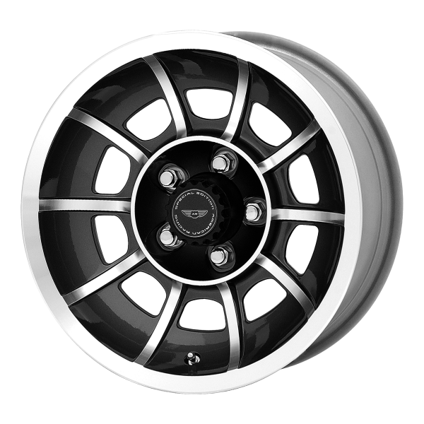 American Racing Vintage - American Racing Vintage VN47 VECTOR 15X7 5X4.5 Satin Black Machined|VN475765B