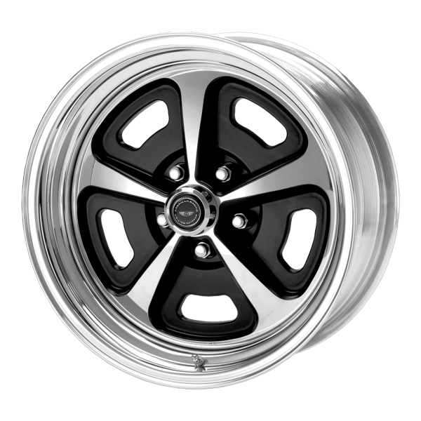 American Racing Vintage - American Racing Vintage VN500 17X9 BLANK Two-Piece Gloss Black Polished Center & Barrel|VN500790XX