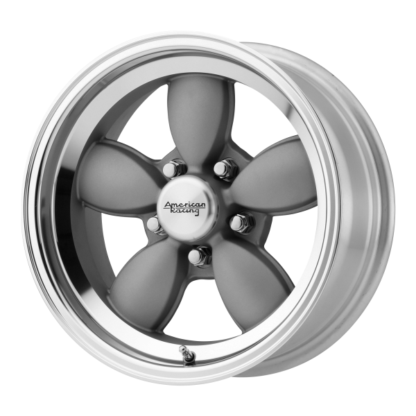American Racing Vintage - American Racing Vintage VN504 17X9 BLANK Mag Gray Center With Mirror Lip|VN50479000400