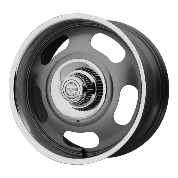 American Racing Vintage - American Racing Vintage VN506 17X9 5X4.75/5.0 Mag Gray Center Polished Lip|VN50679006400