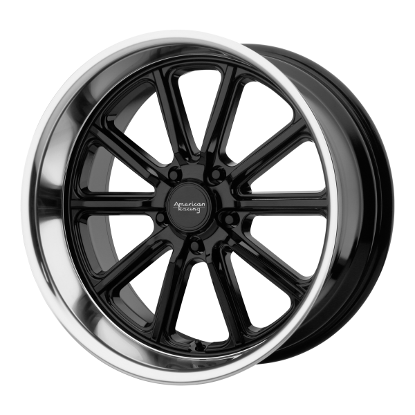 American Racing Vintage - American Racing Vintage VN507 RODDER 18X9.5 5X4.5 Gloss Black Diamond Cut Lip|VN50789512300