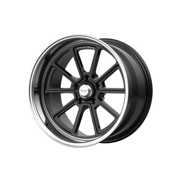 American Racing Vintage - American Racing Vintage VN510 DRAFT 20X8.5 5X5.0 Gloss Black Diamond Cut Lip|VN51028550306