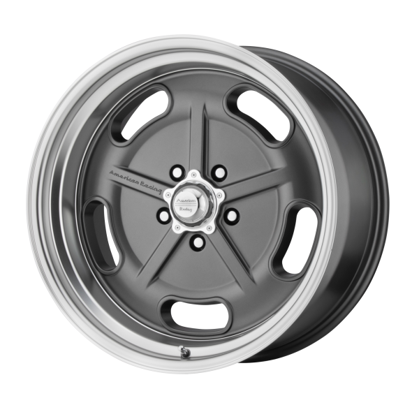 American Racing Vintage - American Racing Vintage VN511 SALT FLAT 22X10.5 5X4.5 Mag Gray Diamond Cut Lip|VN51122512400