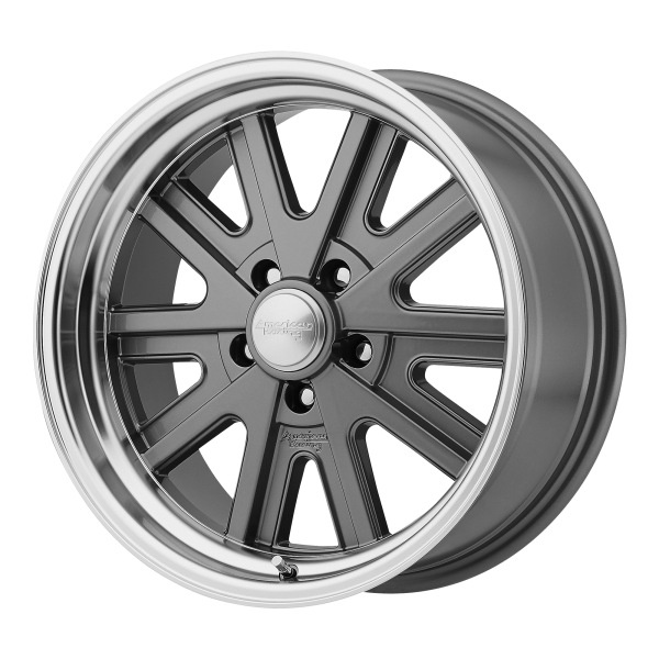 American Racing Vintage - American Racing Vintage VN527 427 MONO CAST 17X9 5X4.5 Mag Gray Machined|VN52779012412