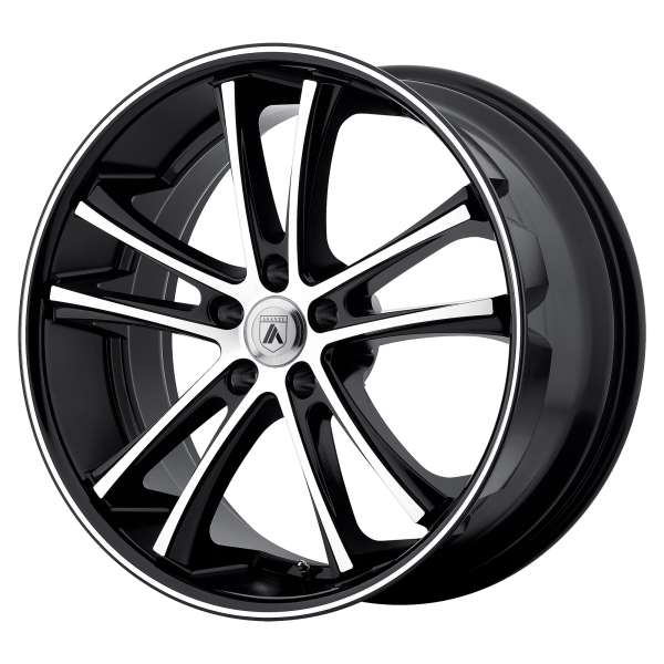 Asanti Black - Asanti Black ABL-1 PEGASI 20X10 5X4.5 Machined Face Black Lip|ABL1-20101235MB