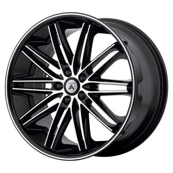 Asanti Black - Asanti Black ABL-10 POLLUX 20X10 5X120 Machined Face Black Lip|ABL10-20105235MB