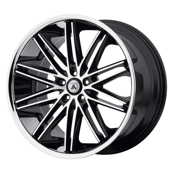 Asanti Black - Asanti Black ABL-10 POLLUX 22X9 5X115 Machined Face Ss Lip|ABL10-22901515MS