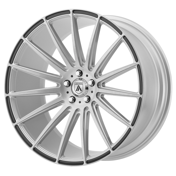 Asanti Black - Asanti Black ABL-14 POLARIS 19X8.5 BLANK Brushed Silver Carbon Fiber Insert|ABL14-19850020SL
