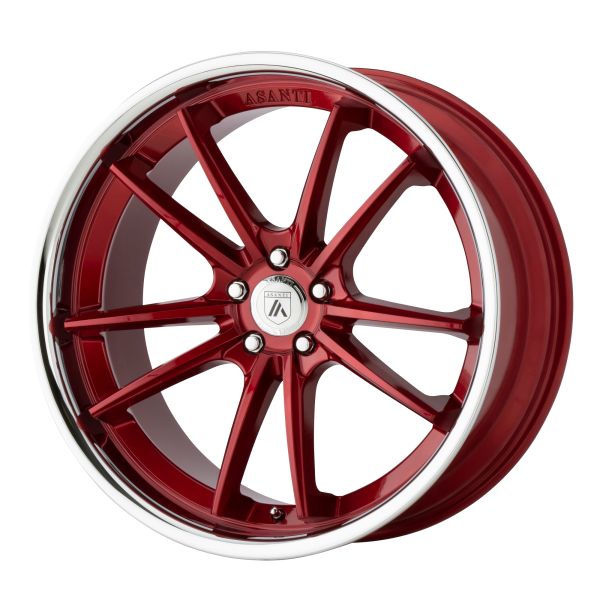 Asanti Black - Asanti Black ABL-23 SIGMA 20X9 5X120 Candy Red With Chrome Lip|ABL23-20905235RD