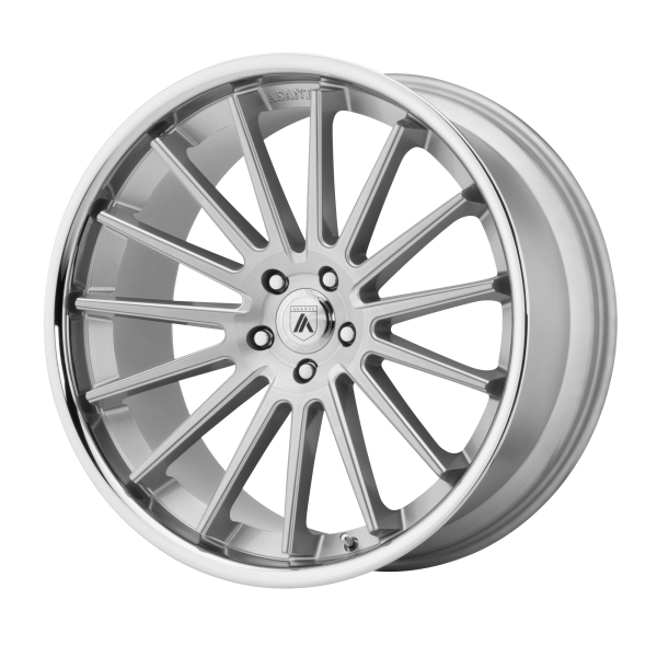 Asanti Black - Asanti Black ABL-24 BETA 24X9 5X4.5 Brushed Silver Chrome Lip|ABL24-24901232SL