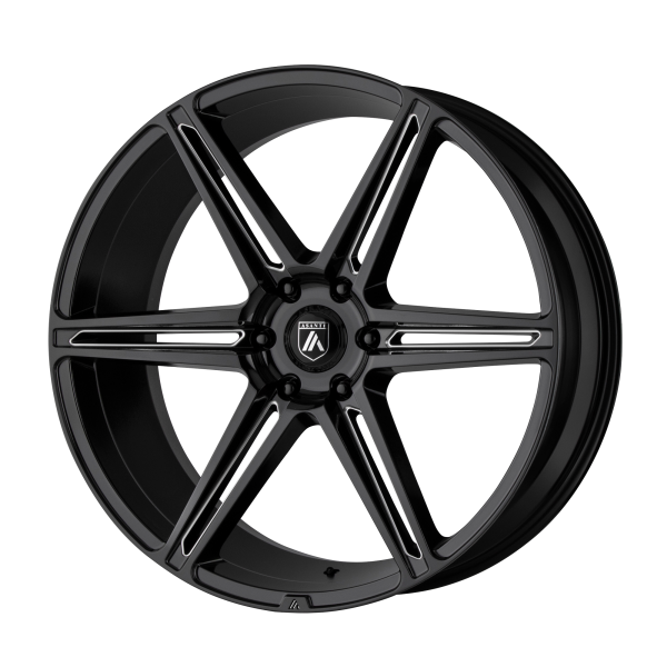 Asanti Black - Asanti Black ABL-25 ALPHA 6 20X9 6X5.5 Gloss Black Milled|ABL25-20906230BK